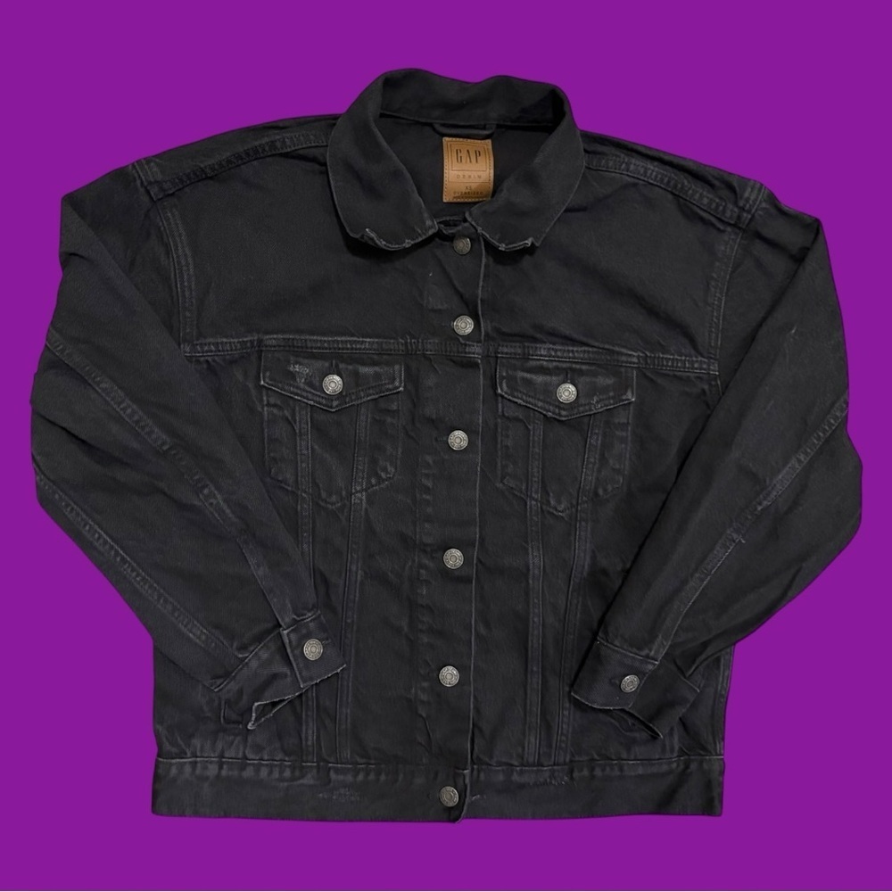 90s GAP Black Denim Jacket